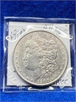 1900 Silver Morgan Dollar - AU Almost Uncirculated