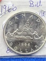 1966 Silver Canada Dollar B.U. Uncirculated