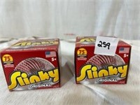 Pair Of Slinkies 75th Anniversary Sealed Boxes