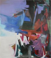 Irwin Stavitsky Oil on Canvas Abstract