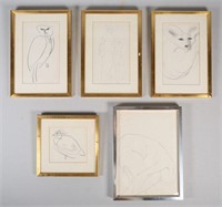 5 Irwin Stavitsky Drawings on Paper