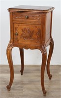 19th Century Louis XV Marble Top Nightstand