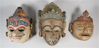 Three South Asian Deity Masks