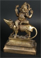Gilt Bronze Ganesha