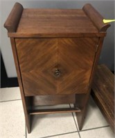 COPPER LINED HUMIDOR SIDE TABLE