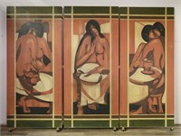 Alfio Rapisardi Expressionist Triptych Form Screen