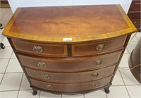 ACCENTS BEYOND BOW FRONT 5 DRAWER CHEST