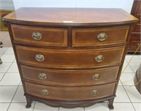 ACCENTS BEYOND BOW FRONT 5 DRAWER CHEST