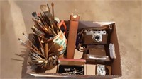 MODEL MS-35 CLARUS 35MM CAMERA IN LEATHER CASE,