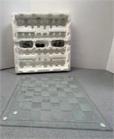 Glass Chess / Checkers Game set
