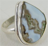 Owyhee Blue Opal Ring - Size 5 1/2