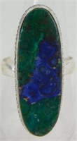 Ocean Green Jasper Ring - Size 10
