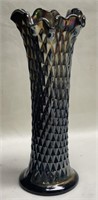 Fenton Diamond Point Carnival Vase
