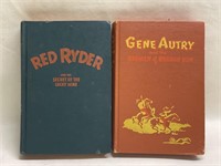 Lot of 2  Whitman hardback books- 1947 Red Ryder