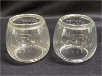 2 Lantern Globes- Marked Dietz Comet