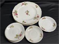 Lot of 5 Thames China Saucers Made in Japan. Set