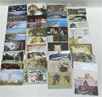 Approximately 100 Postally Used Post Cards