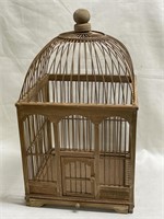 Vintage Wooden Decorative Bird Cage