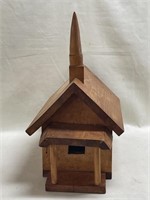 Handmade wood Church Bird house