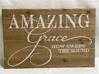 Amazing Grace Home Decor Wood Sign