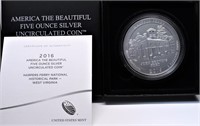 5 OZ .999 SILVER ATB QUARTER W BOX PAPERS