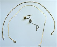 BAG OF GOLD TONE JEWELRY