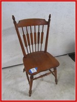 DARK COLORED WOODEN CHAIR
