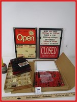 3 LETTER BOARDS WITH MANY REPLACEMENT