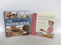 Two hardcover spiral bound cookbooks