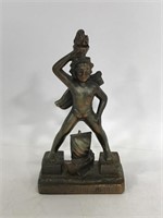 Vintage Colossus of Rhodes bronze figurine