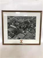 Vintage Ohio State wood framed photograph