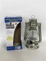 Antique style lantern with LED lights in box