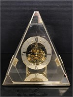Striking pyramid anniversary clock