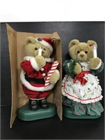 Mr. & Mrs. Clause bear animatronics