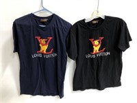 Two Winnie the Pooh Louis Vuitton shirts