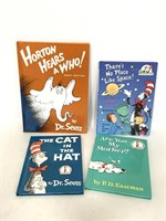 Lot of four hardcover Dr. Seuss books
