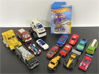 Lot of 16 die cast & pressed steel toy cars
