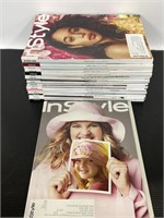 20 issues of InStyle magazine 2018-2020
