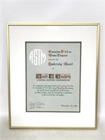 Vintage Committee D-34 framed Leadership Award
