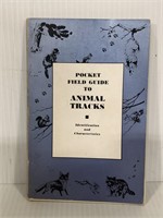 Vintage pocket field guide to animal tracks