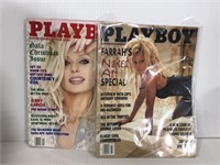 Vintage 1995 & 1997 Farrah Fawcett Playboys