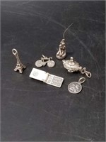 Antique Sterling Silver Mini Charms Very Rare.