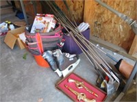 Large group that includes Husky bucket tool bag,