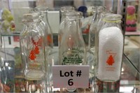 (9) Pint Milk Bottles: