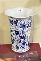 Blue and White Vase: