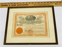 1906 Taviche Gold Co. Certificate