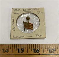 Antique American Flag Lapel Pin