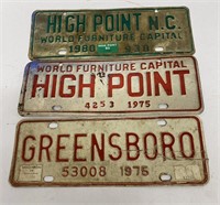 3 Vintage Front Plates