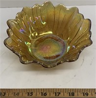 Marigold Carnival Depression Glass Bowl