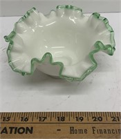 1950’s Vintage Fenton Emerald Crest Bon Bon Dish